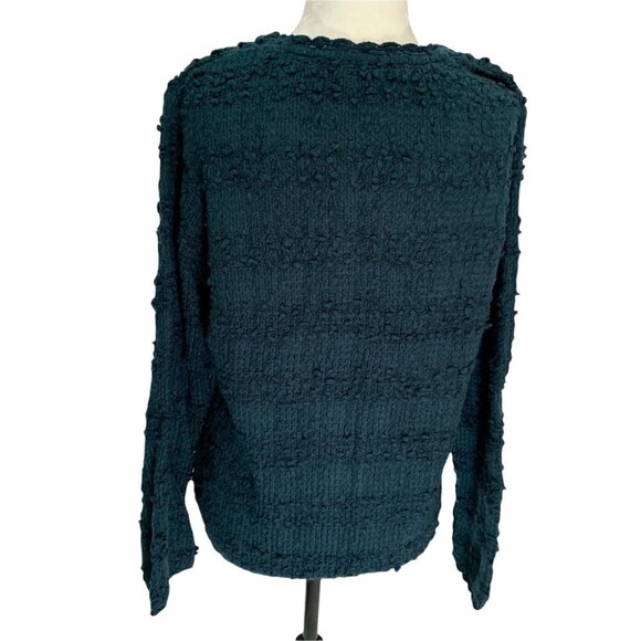 𝅺vintage💙jana Blue Button Up Sweater Cardigan Size Medium - Picture 5 of 9